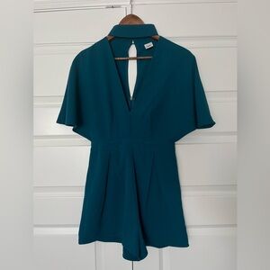 Selfie Leslie Teal Romper